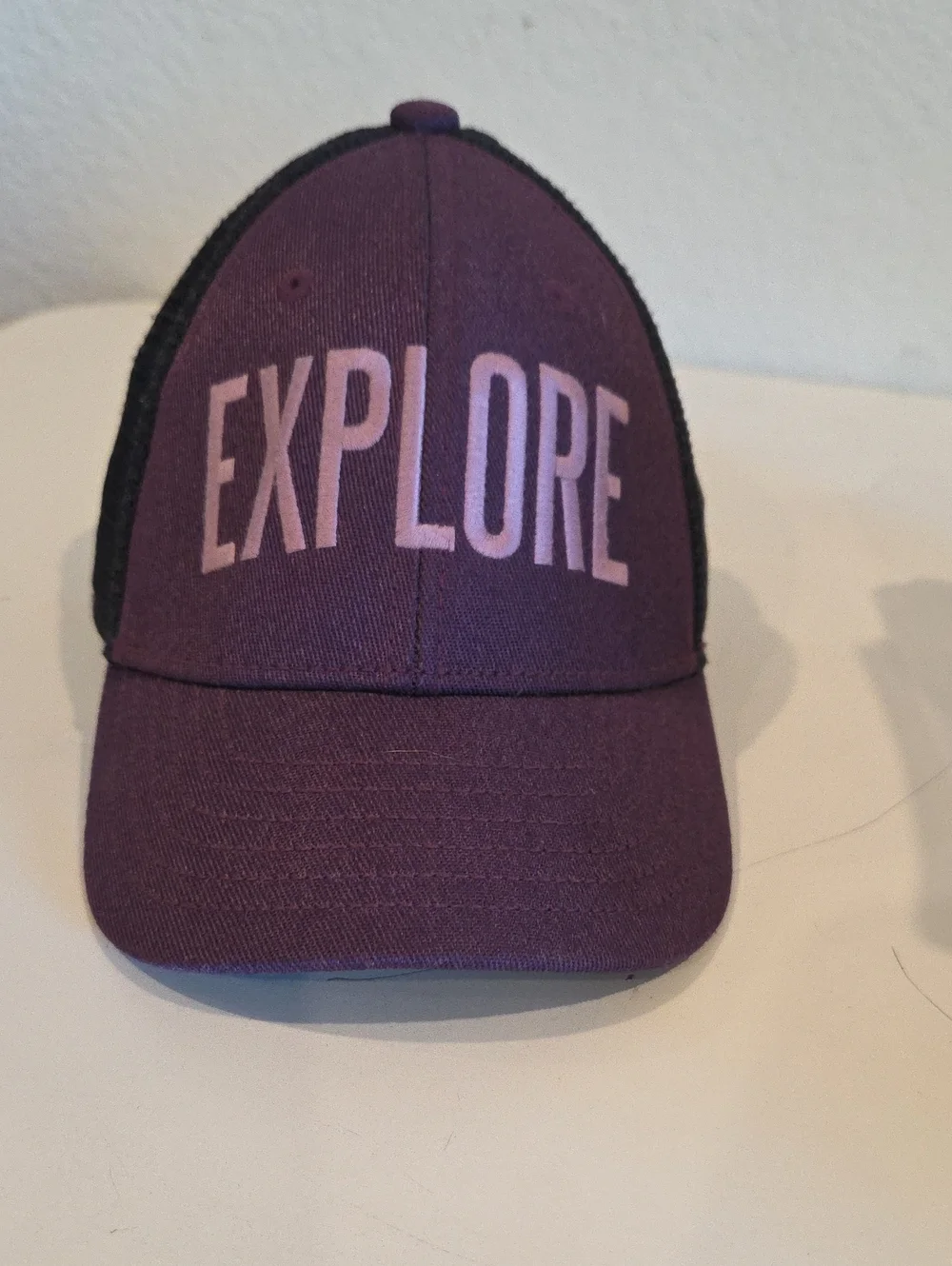 The North Face Kids Purple 'EXPLORE' Mesh-Back Hat